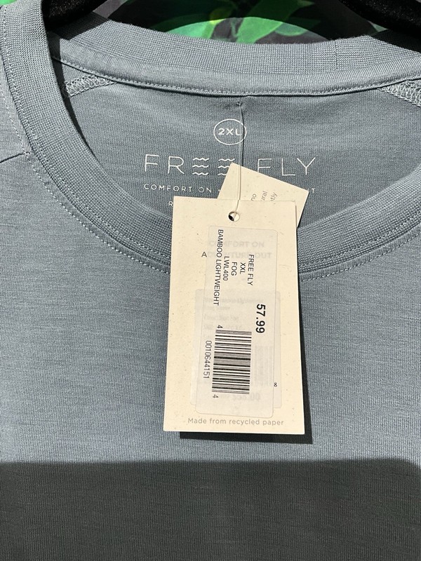 Free Fly Mens Bamboo Lightweight Long Sleeeve Shirt Fog Blue 2XL gallery