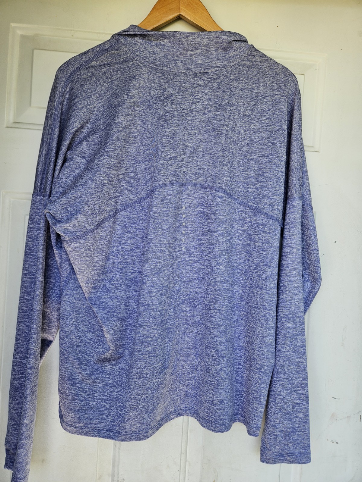 Nike Dri-FIT Men’s Running 1/4 Zip Mock Neck Pullover Blue Heather M gallery