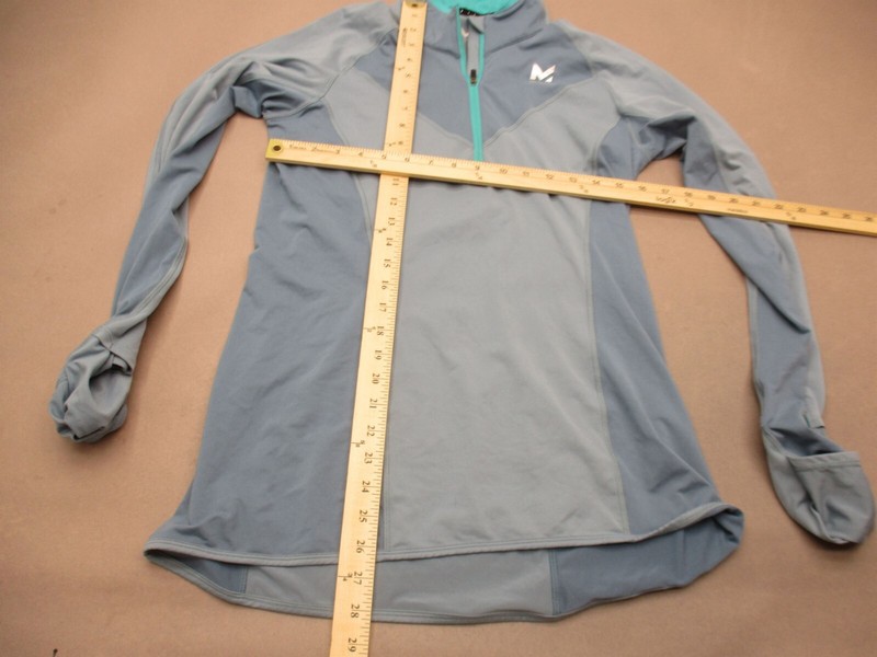 Mission Vapor Active Size L Mens Gray 1/2 Zip Stand Collar Athletic Pullover 063 gallery