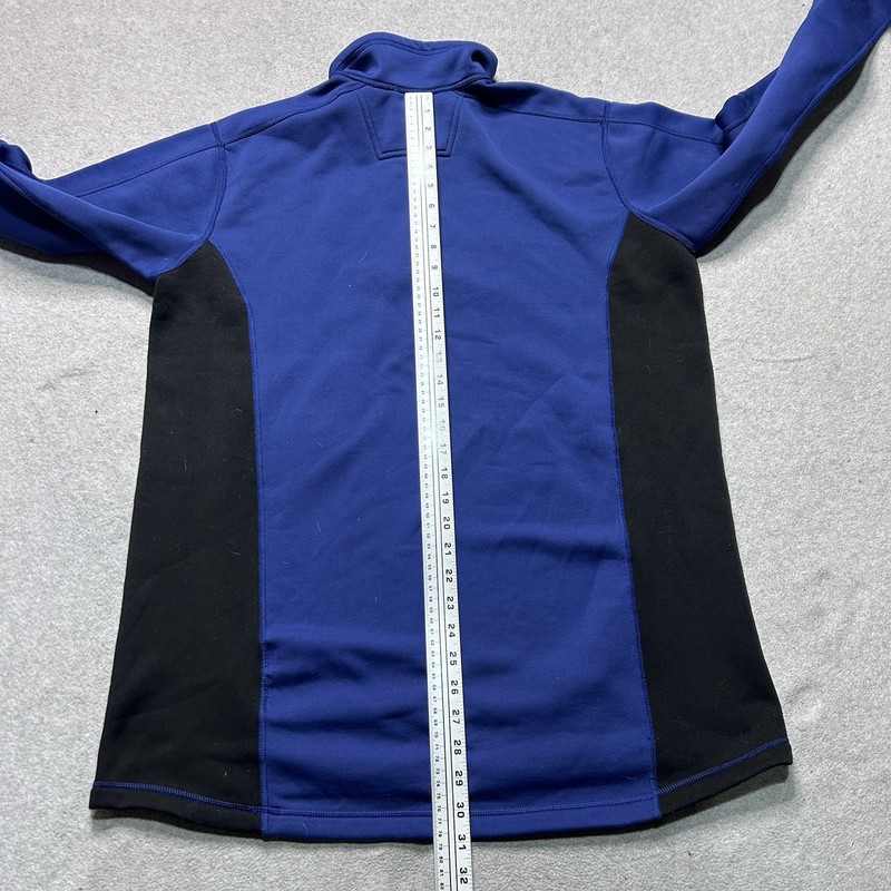 Eddie Bauer Sport 1/4 Zip Pullover Mens XLT Blue Fleece Performance Stretch gallery