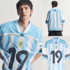 Adidas Argentina Bringback Remixed Soccer Jersey Mens KD5982 Sz Large SHIP ASAP