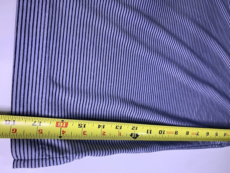 Cutter Buck L Men’s Horizontal Stripe Polo Golf Charcoal White Chartiers Club gallery