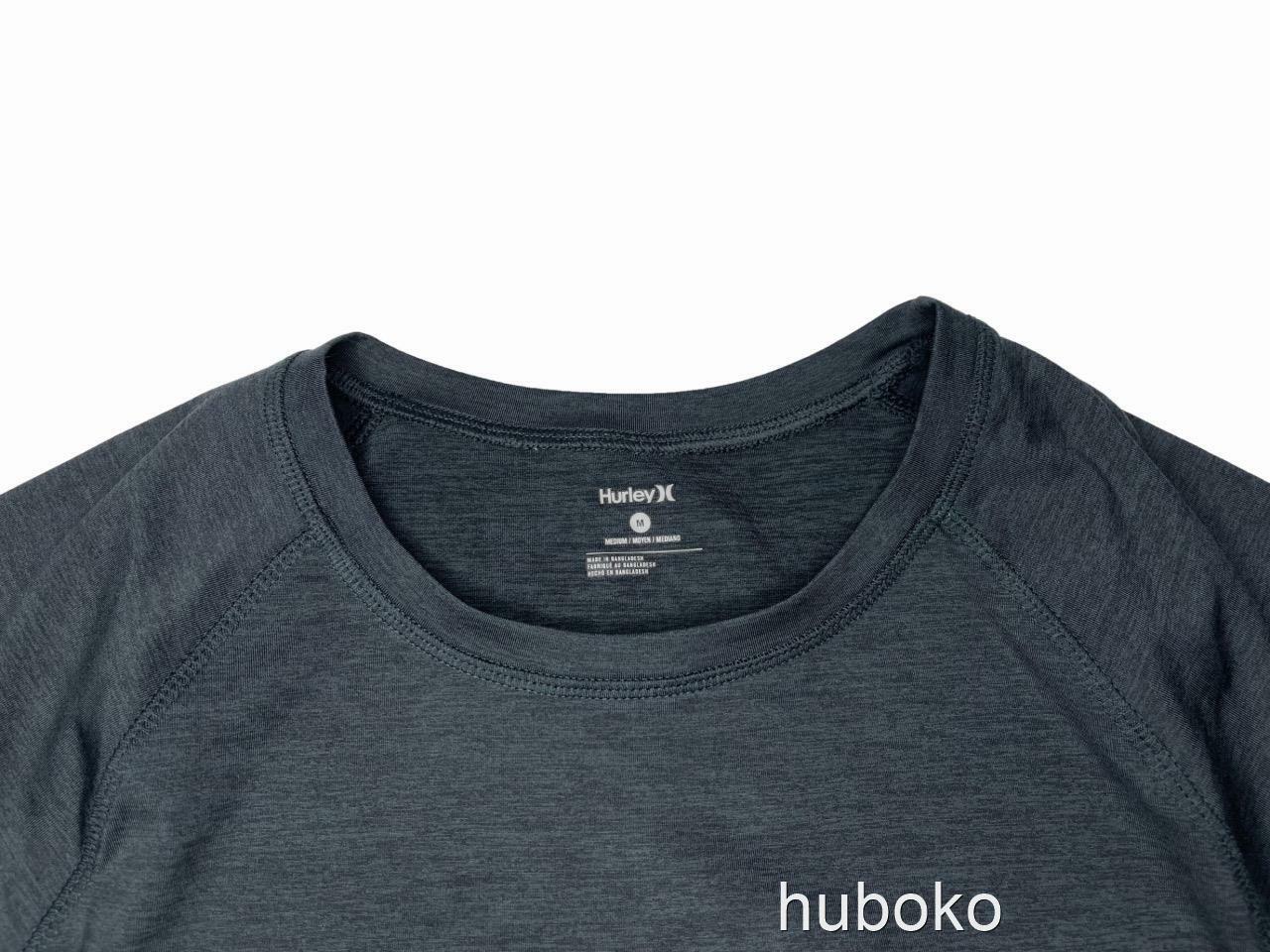 HURLEY Men's Active Crew Neck T-Shirt Medium Black / Dark Gray Heather NWT gallery