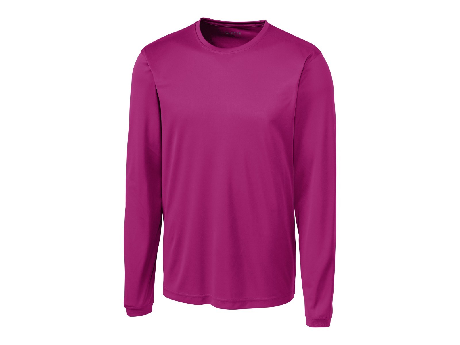 CLIQUE BY CUTTER & BUCK RASPBERRY L/S PERFORMANCE CREWNECK T-SHIRT SZ: 4XL 4X gallery