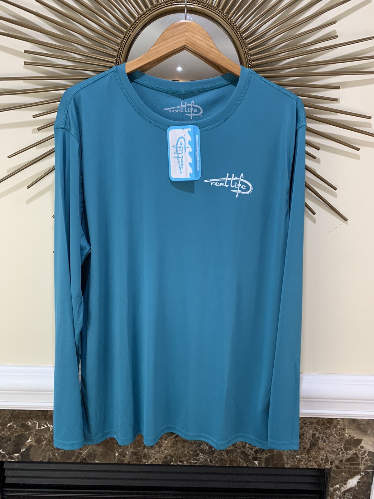 Reel Life L/Sleeve Sun Defender Outdoor Hike Fishing Pullover Shirt XXL 2XL NEW gallery