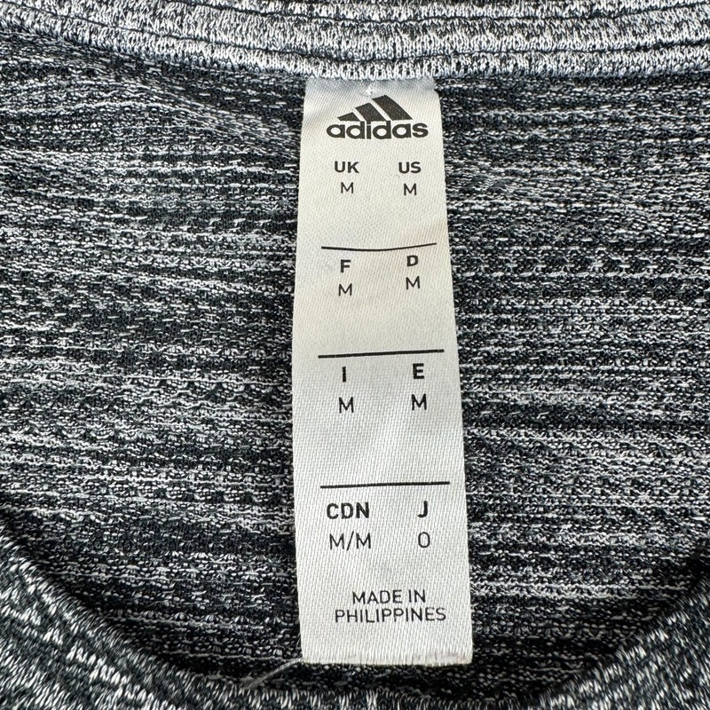 Adidas Gradient Tee T-Shirt Polyester Ombre Gray Mens Medium M gallery