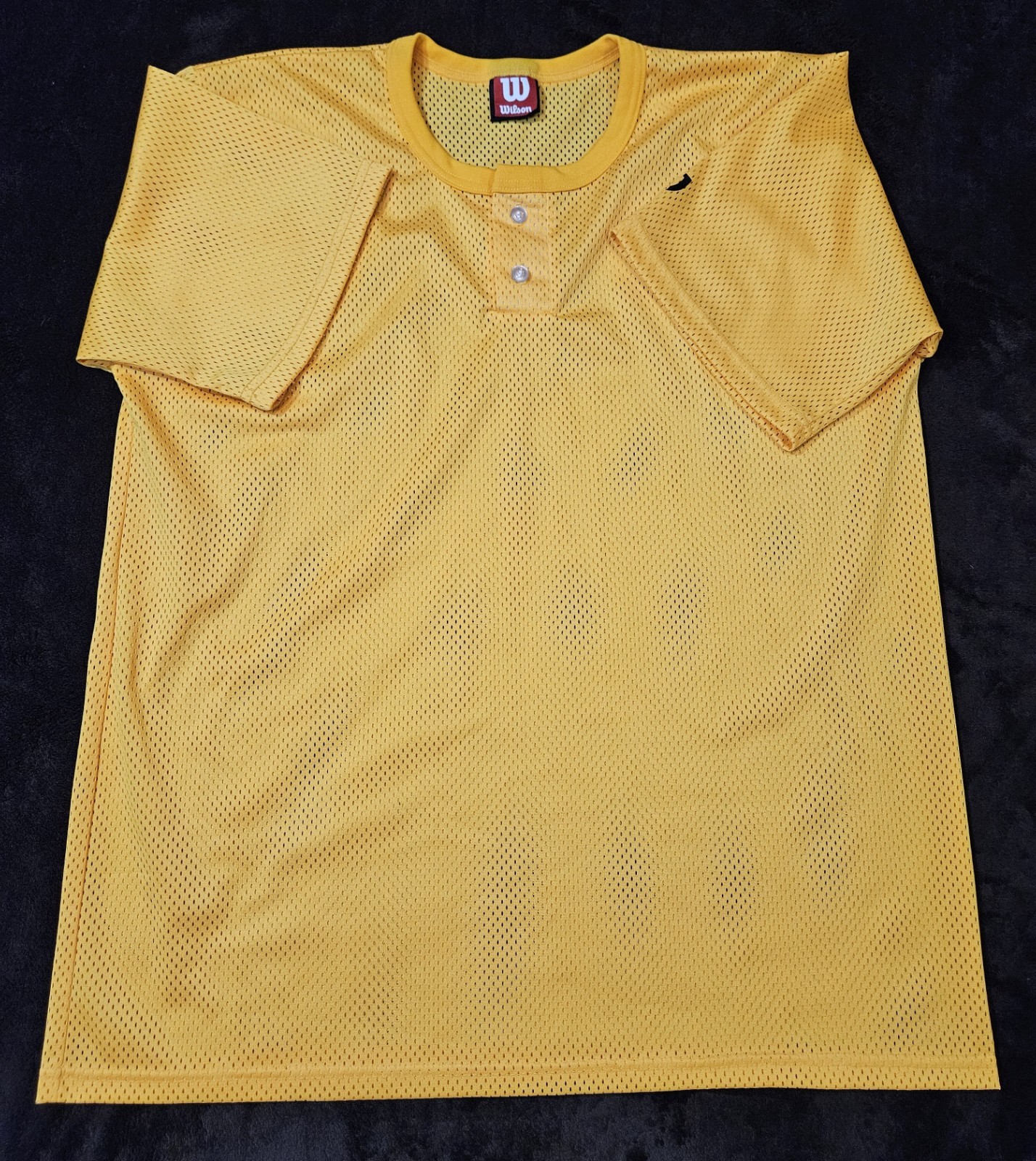 Vintage Wilson Yellow Mesh Practice Jersey Men's Size XXL Made in USA gallery