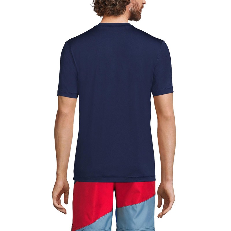 Mens SPF Short Sleeve Cooling Tee Deep Sea Navy Regular Medium gallery