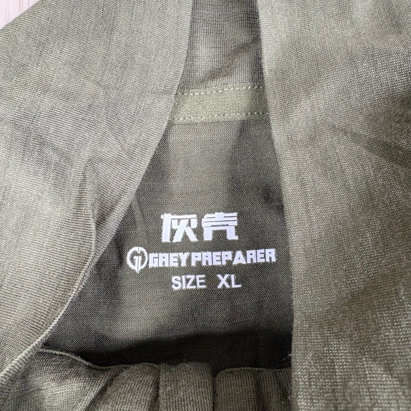 Grey Preparer Merino Wool Half Zip Baselayer Mens Size XL Green NWT gallery