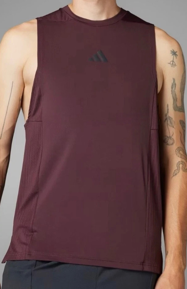 Adidas Men’s Designed For Intensity Tank Top Aurora Ruby Men's M Medium JI8173