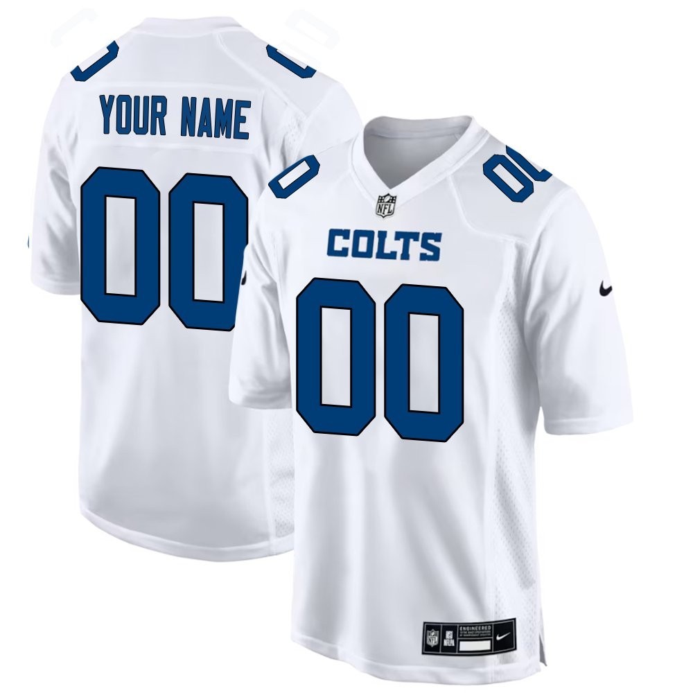 Custom Nike NFL Indianapolis Colts Tundra White Fashion Stitched White Jersey gallery