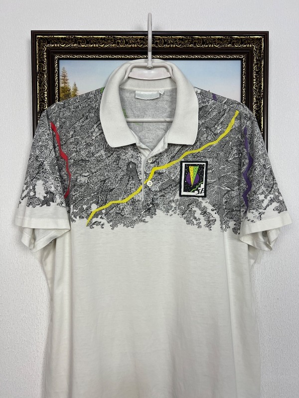 Vintage 80's Adidas Stefan Edberg Tennis Polo Shirt Jersey Mens Trikot Size L gallery