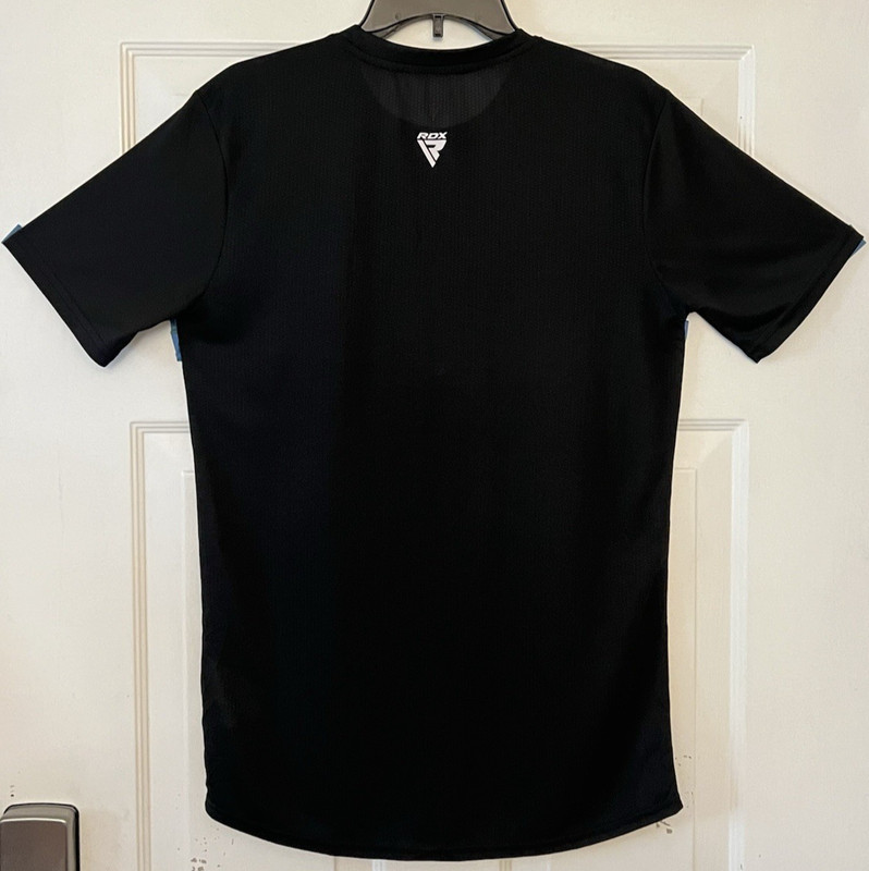 RDX T2 Men's Large Black Short Sleeves Sweat-Wicking Gym T-Shirt MMA Boxing gallery