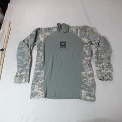 Massif Shirt Mens Medium Green ACU Camo Army Combat Long Sleeve Tactical