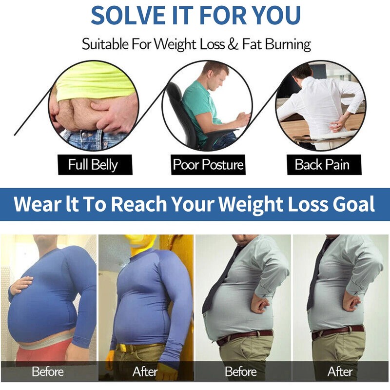 Men's Compression Shirt Hide Gynecomastia Chest Moobs Body Shaper Vest Tank Top gallery