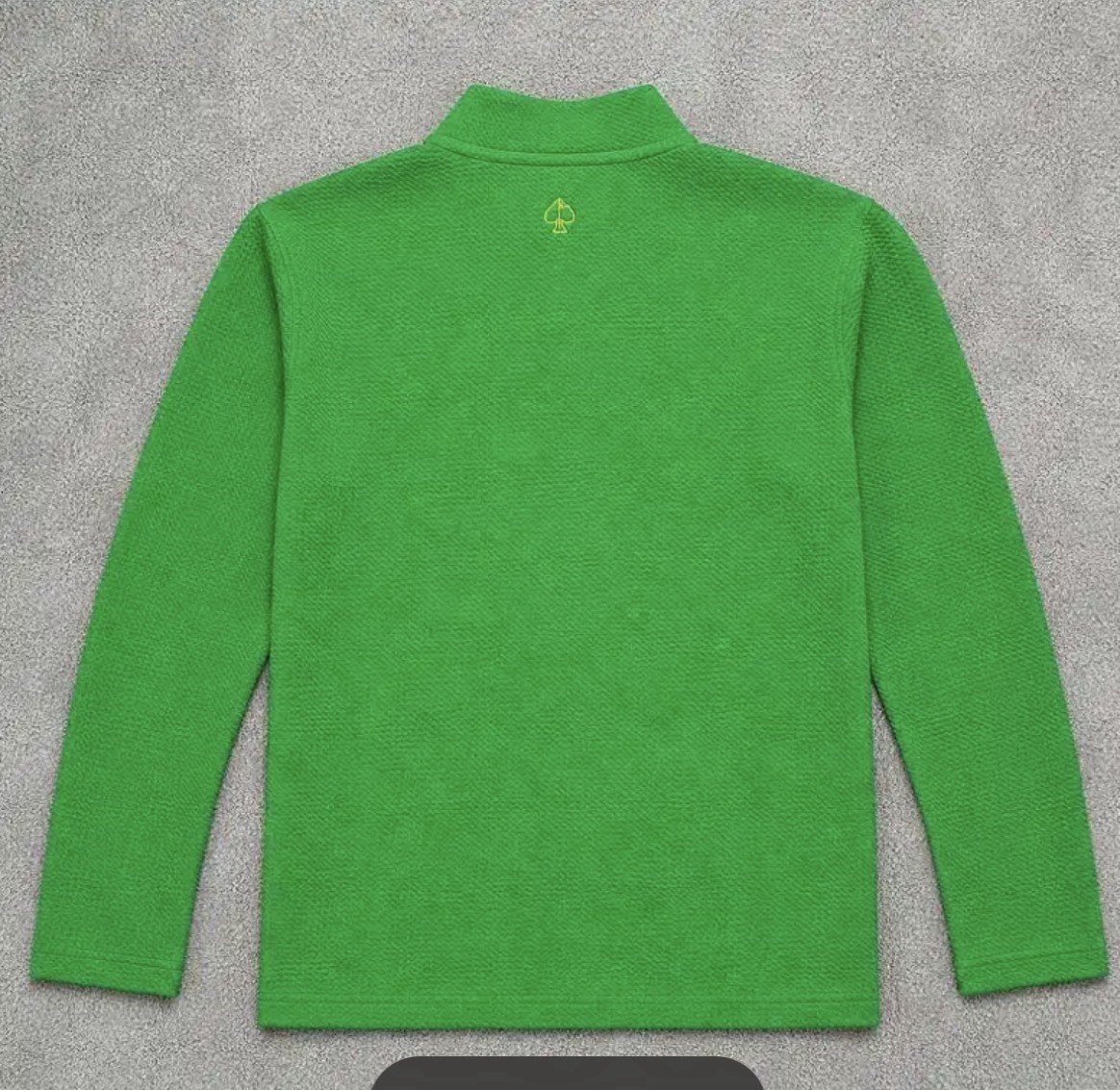 Pins And Aces Masters Green 2004 Colorway 1/4 Zip Collar Jacket Waffle NIP XL gallery