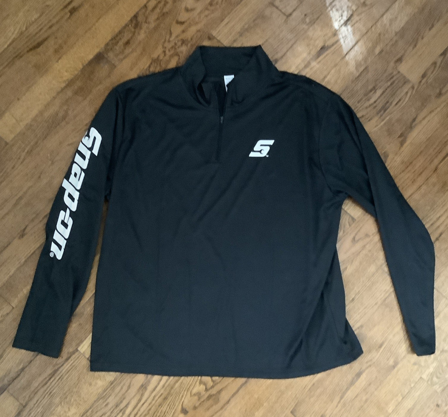 Snap-on Pullover Mens Black Zip Performance Long Sleeve Athletic XL gallery