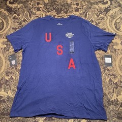 Nike USA National Soccer Team Shirt Patriotic Red White Blue Mens Size XXL New