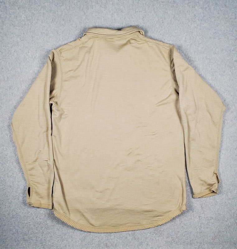 Peckham US Army Gen III L2 Polartec Grid Fleece 1/4 Zip Shirt Mens Medium Sand gallery