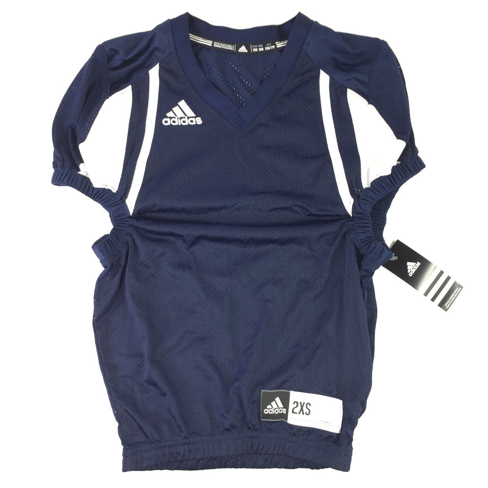 Adidas Climacool Checkdown Football Jersey Navy-White Mens XS or 2XS BRAND NEW gallery