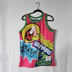 Rare Nickelodeon HGC Jersey Tank M Spongebob Rugrats Rocket Power Y2K NWT