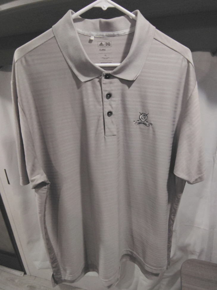 Adidas Golf ClimaCool XL Men's XL Gray Polo Shirt Short Sleeve Embroidered Logo gallery