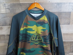 Troy Lee Designs Jersey Mens Medium Camo Long Sleeve Motocross ATV Racing