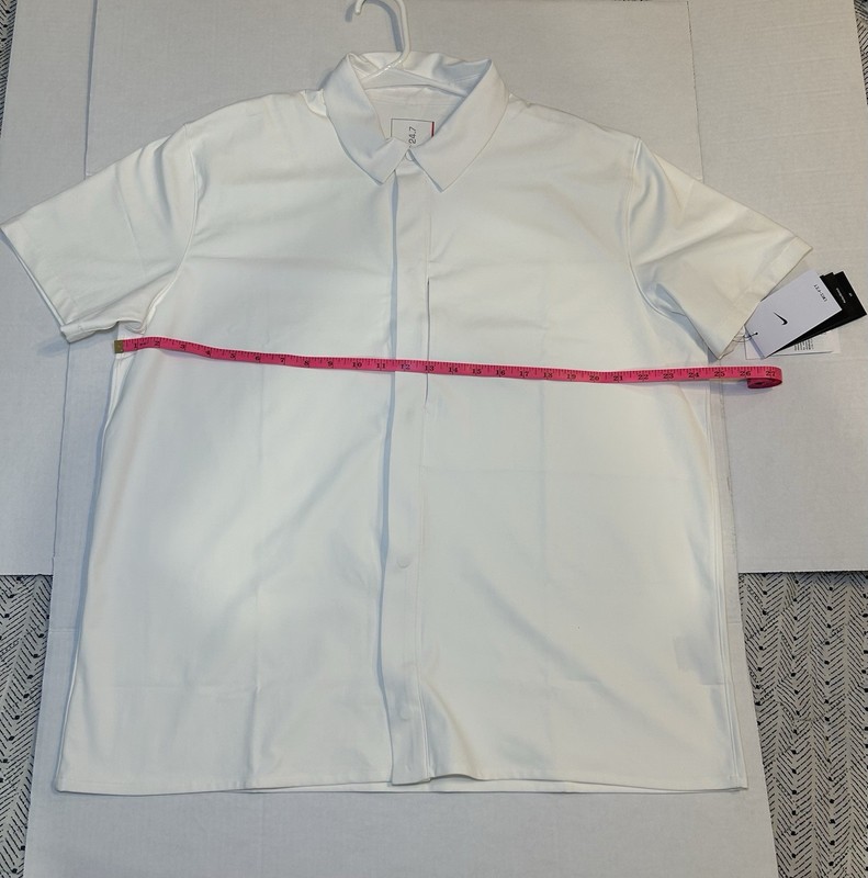 Nike 24.7 Top Shirt Short-Sleeve Snap-Down Perfect Stretch HQ6958-133 Men's L gallery
