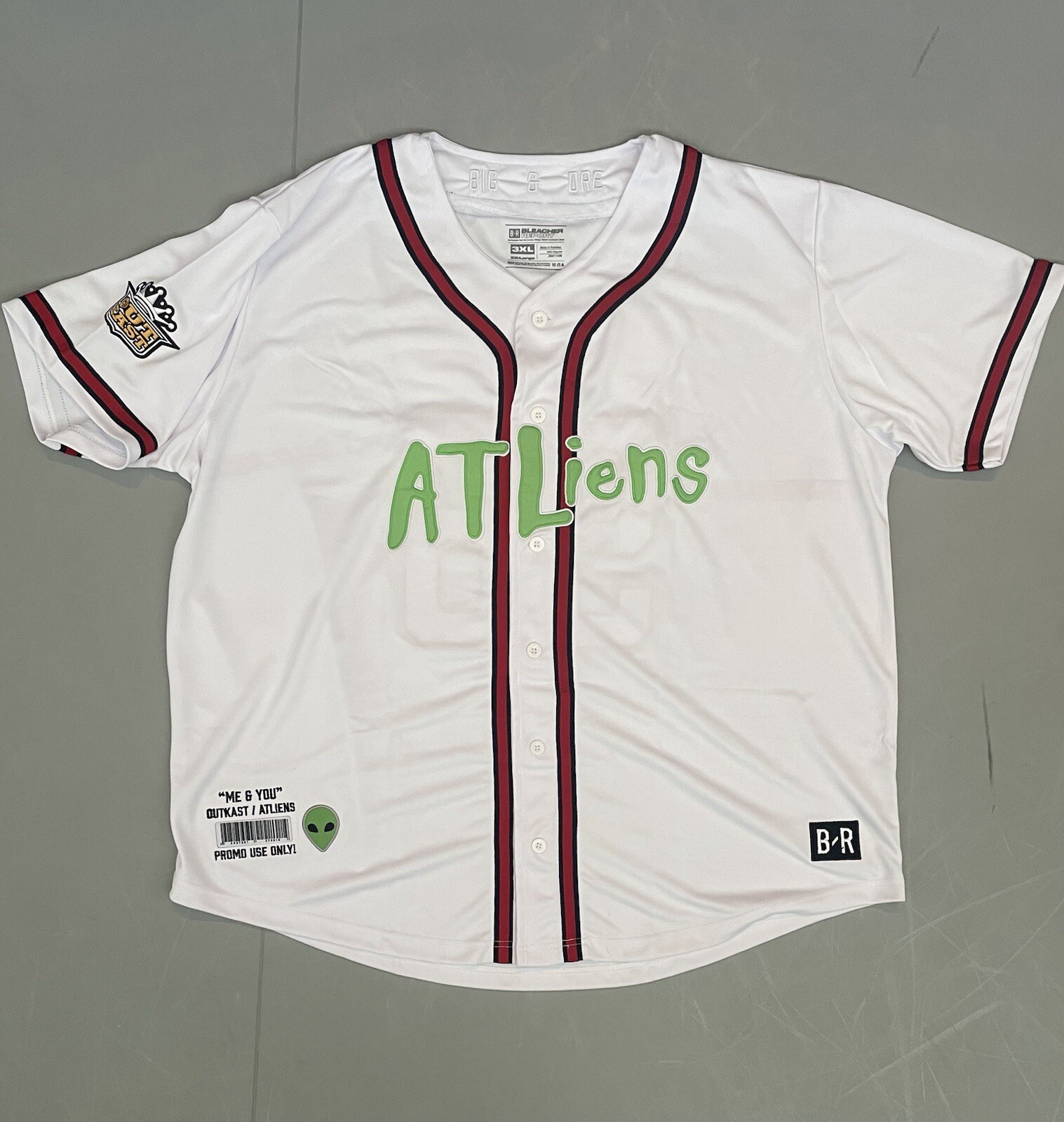 Outkast Jersey 3XL Mens Bleacher Report Atliens Promo Baseball Button Up Hip Hop gallery