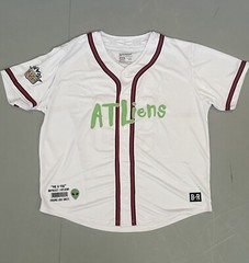 Outkast Jersey 3XL Mens Bleacher Report Atliens Promo Baseball Button Up Hip Hop