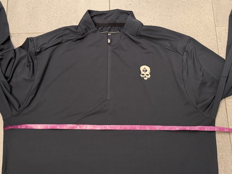 Zero Foxtrot Quarter Zip Men's Extra Large Black Pullover Performance Adult gallery