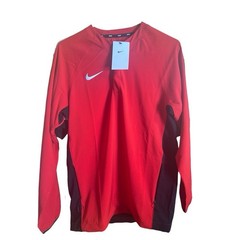Nike Baseball Red White Long Sleeve Pregame Top Men’s Size Small NEW DO9174-657