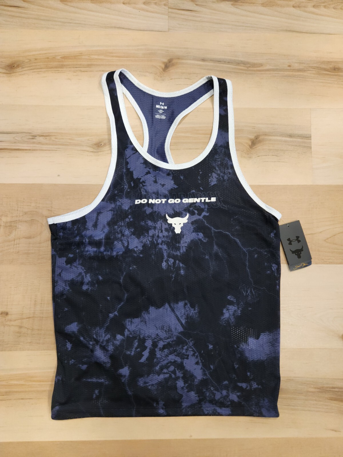 Under Armour Project Rock Mesh Tank Top Mens M Do Not Go Gentle New gallery
