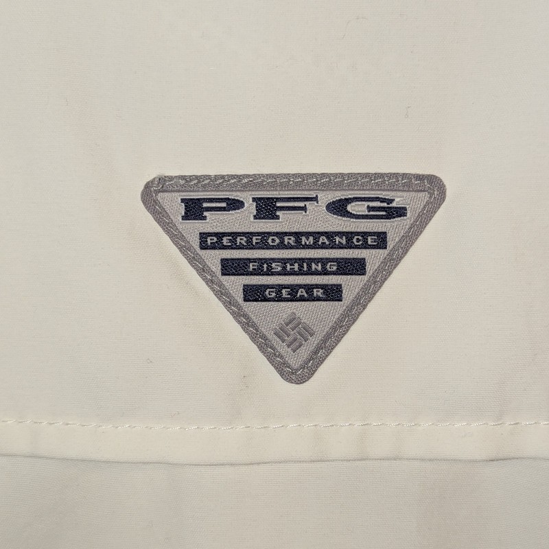 Columbia PFG Distant Water Mens White Long Sleeve Button-Down Shirt XL -UPF 30 gallery