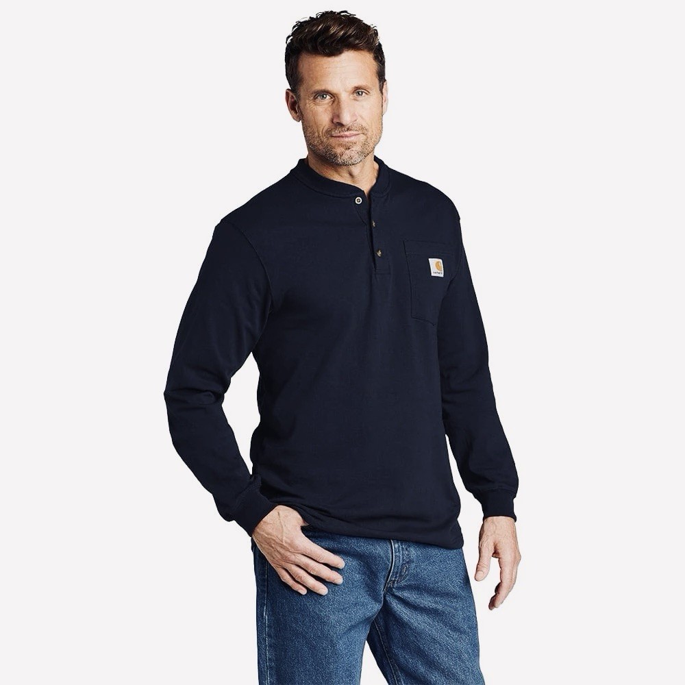 Carhartt Men’s Relaxed Fit Heavyweight Long Sleeve Henley Pocket Thermal Shirt S gallery