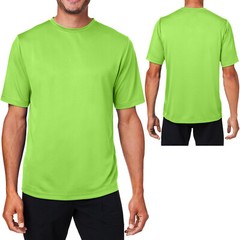 Mens Mesh Tee Dri Fit Moisture Wicking UV Sun Protect Performance T-Shirt XS-6XL
