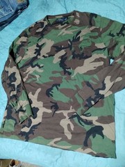 Polo Ralph Lauren Camo Shirt Long Sleeve XL Pocket