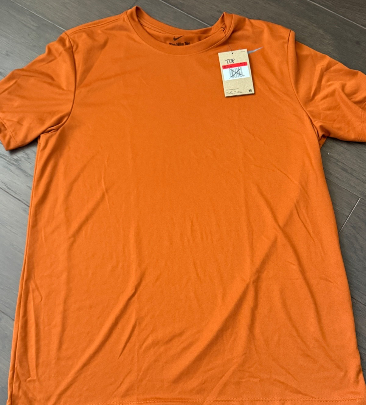 Nike Team Legend Short Sleeve Crew T-Shirt Men's Desert Orange DV7299-802 Large gallery