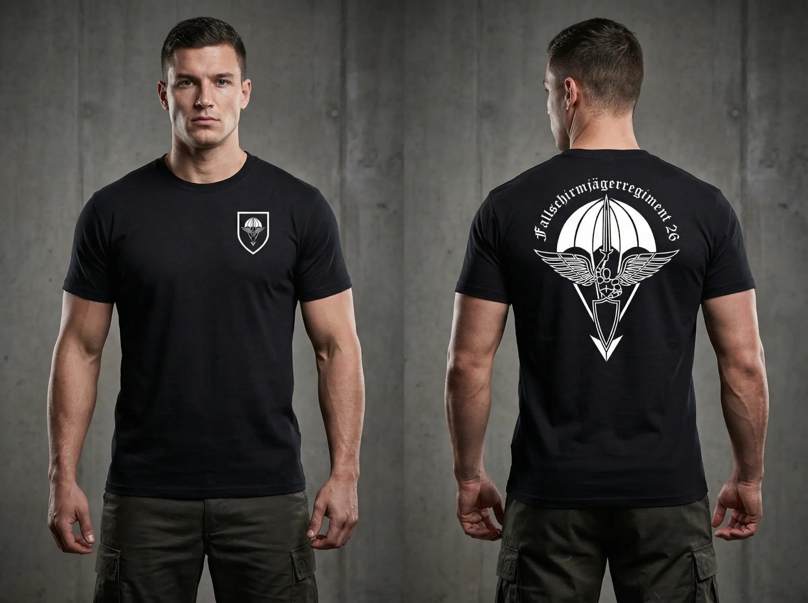 New German Paratrooper Fallschirmjäger 26 Airborne MADE IN USA SHIRT S-2XL gallery