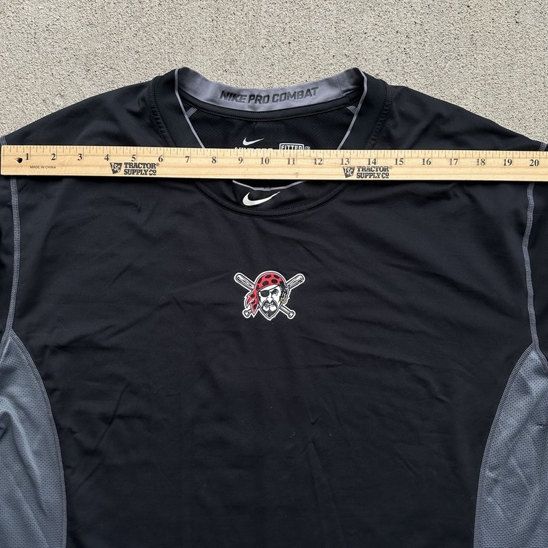 Nike Pro Combat Men's Size 3XL Fitted Shirt Pittsburgh Pirates Baseball gallery