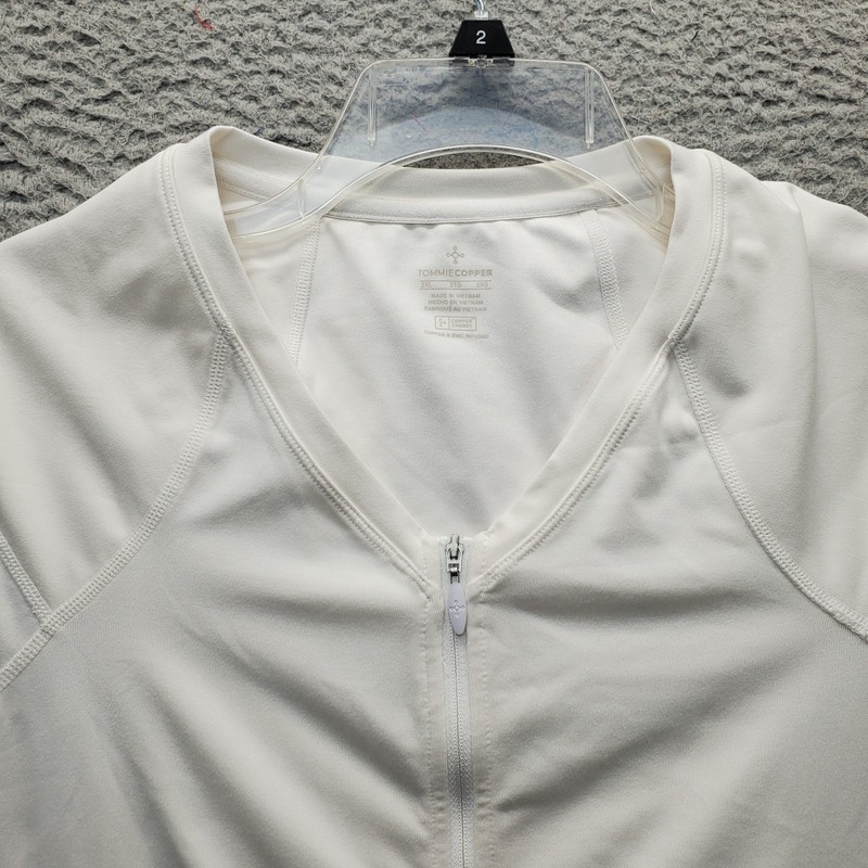 Tommie Copper Lower Back Support Compression Shirt Mens 2XL White Zinc Infused gallery