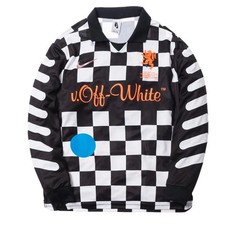 Nike Lab x OFF-WHITE MMW Mercurial NRG Soccer Jersey Polo Long Sleeve M Medium