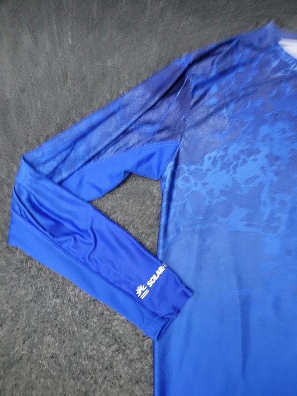 Habit Solar-Factor 40+ Shirt Mens S Blue Long Sleeve Crew Neck Fishing gallery