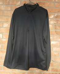 adidas Men’s 2 XL Black 1/4 Zip Mock Neck Long Sleeve Polyester Gym Top