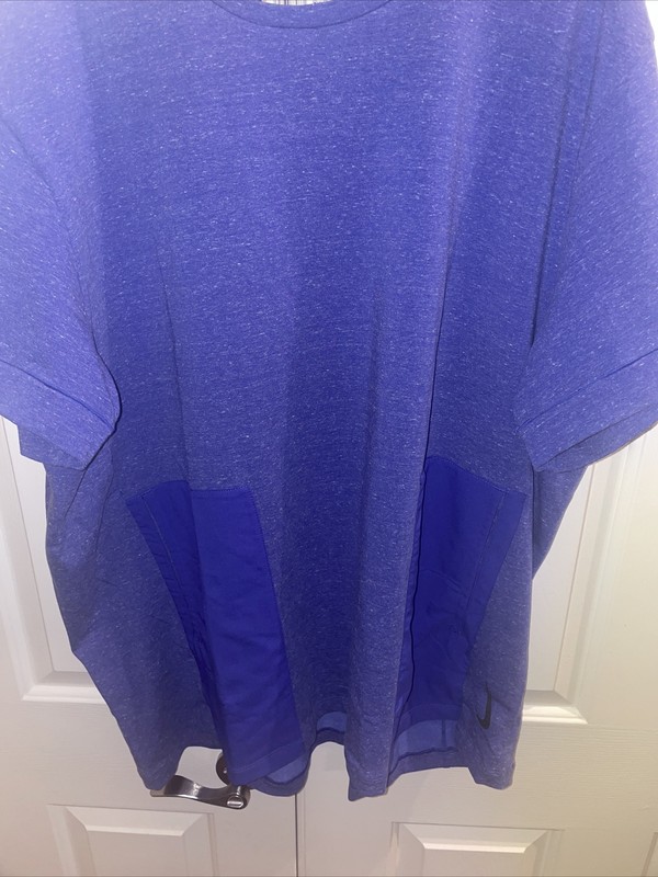 Nike Yoga Mens Dri-FIT Short Sleeve Top DH1927-499 Mens Nwt Medium gallery