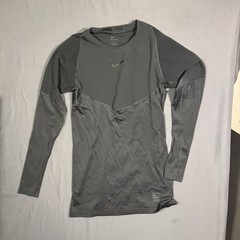 Nike Pro Mens HyperCompression LS Training Shirt L charcoal 646372-060 NWOT $110