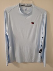 NWT Johnnie-O Runner PREP-FORMANCE Placid Blue L/S Featherweight T-Shirt Small