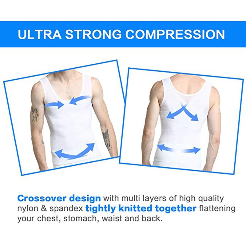 Compression Vest Shirt Sleeveless Men Body Shaper Base Layer Slimming Tank Top gallery