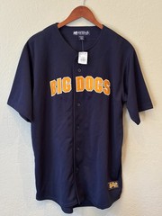Big Dogs Navy Blue Athletic Baseball Jersey Sportswear Men’s Medium NWT New