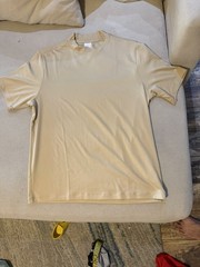 Jordan Jumpman Logo Men’s Beige M Crew Neck Stretch Tee Gym DV6835-248